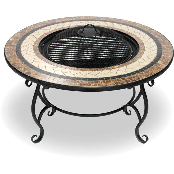 Ophelia & Co. Hetton 42Cm H x 80Cm W Iron Outdoor Fire Pit Wayfair.co.uk